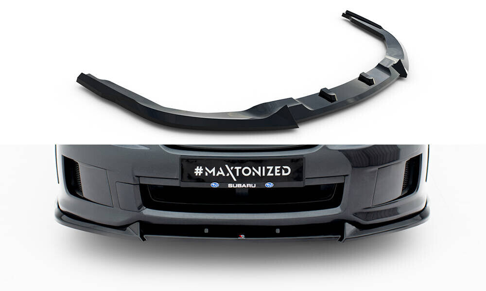 Frontlippe V.2 passend für Subaru Impreza WRX STI Mk3 FL schwarz Hochglanz
