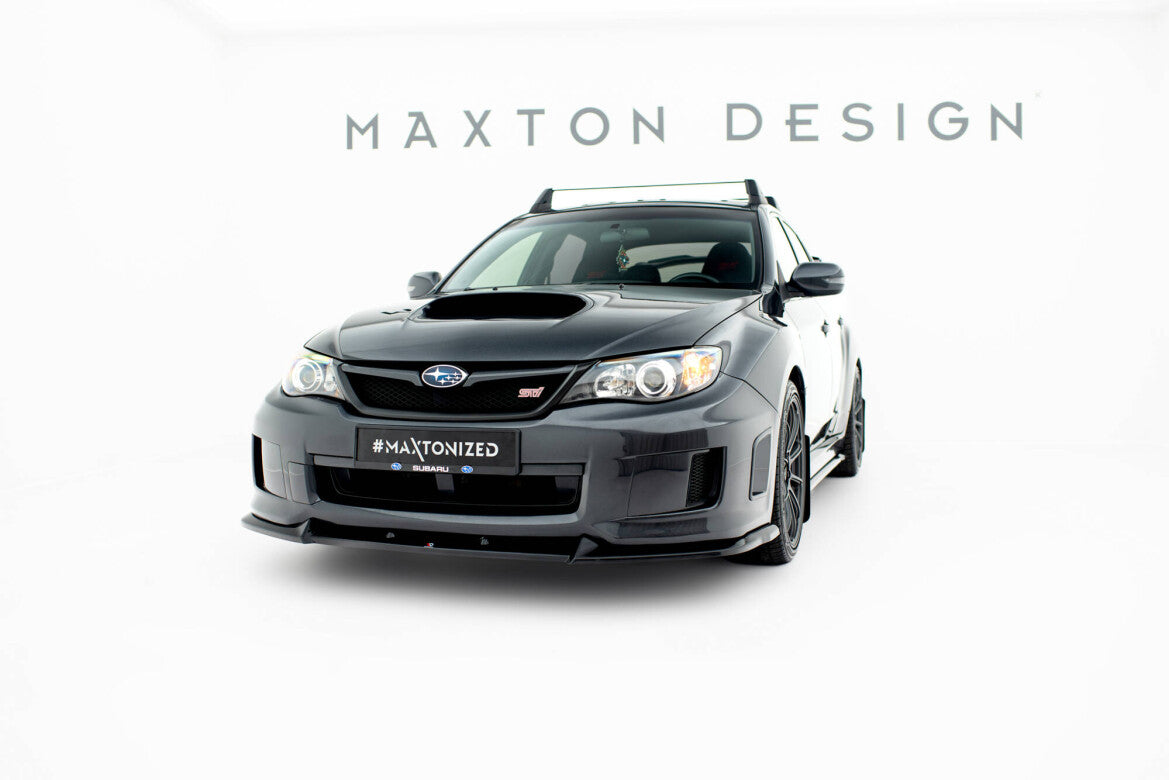 Frontlippe V.2 passend für Subaru Impreza WRX STI Mk3 FL schwarz Hochglanz