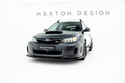 Frontlippe V.2 passend für Subaru Impreza WRX STI Mk3 FL schwarz Hochglanz