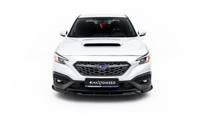 Frontlippe V.2 passend für Subaru WRX STI Mk2 schwarz Hochglanz