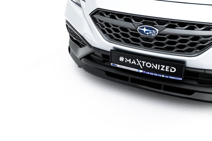 Frontlippe V.2 passend für Subaru WRX STI Mk2 schwarz Hochglanz