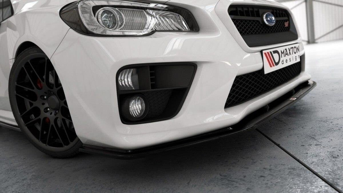 Frontlippe V.2 passend für Subaru WRX STI schwarz Hochglanz
