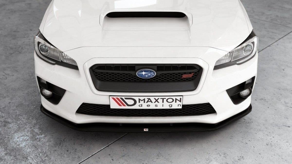 Frontlippe V.2 passend für Subaru WRX STI schwarz Hochglanz