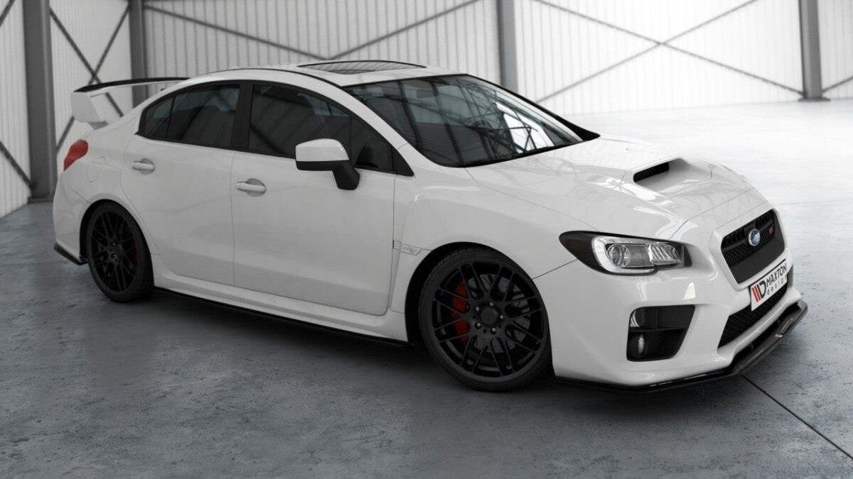 Frontlippe V.2 passend für Subaru WRX STI schwarz Hochglanz