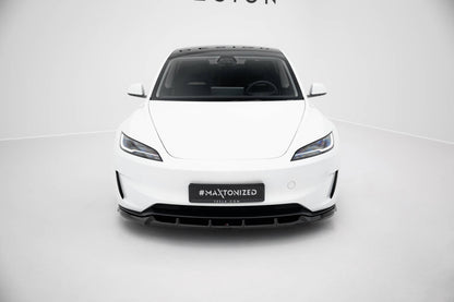 Frontlippe V.2 passend für Tesla Model 3 Performance Mk1 FL schwarz Hochglanz