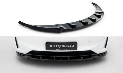 Frontlippe V.2 passend für Tesla Model 3 Performance Mk1 FL schwarz Hochglanz