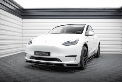 Frontlippe V.2 passend für Tesla Model Y schwarz Hochglanz