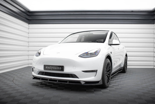 Frontlippe V.2 passend für Tesla Model Y schwarz Hochglanz