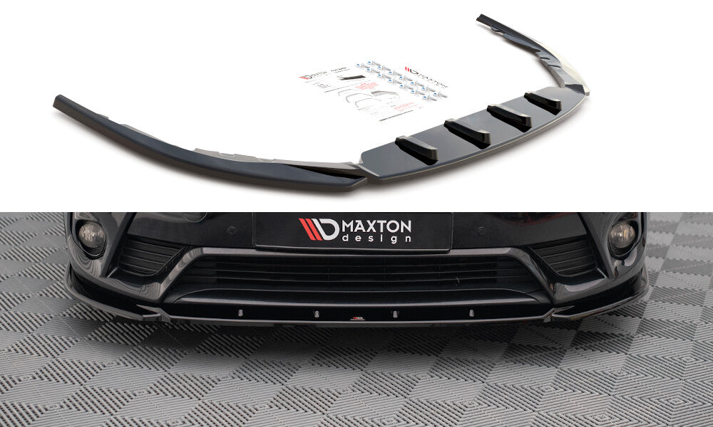 Frontlippe V.2 passend für Toyota Avensis Mk3 FL schwarz Hochglanz