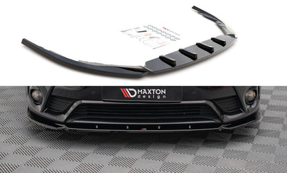 Frontlippe V.2 passend für Toyota Avensis Mk3 FL schwarz Hochglanz