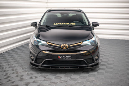 Frontlippe V.2 passend für Toyota Avensis Mk3 FL schwarz Hochglanz