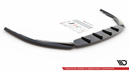 Frontlippe V.2 passend für Toyota Avensis Mk3 FL schwarz Hochglanz