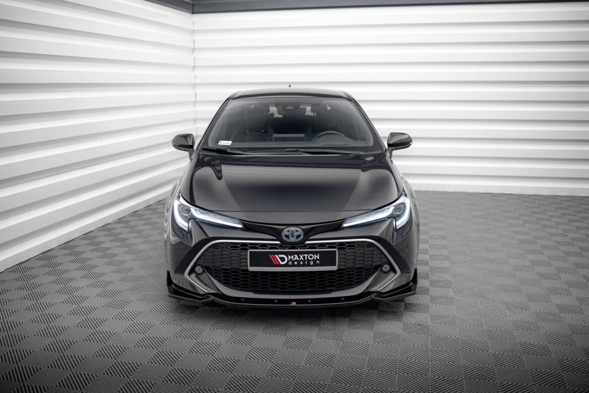 Frontlippe V.2 passend für Toyota Corolla XII Touring Sports/ Hatchback schwarz Hochglanz