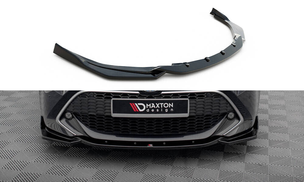 Frontlippe V.2 passend für Toyota Corolla XII Touring Sports/ Hatchback schwarz Hochglanz