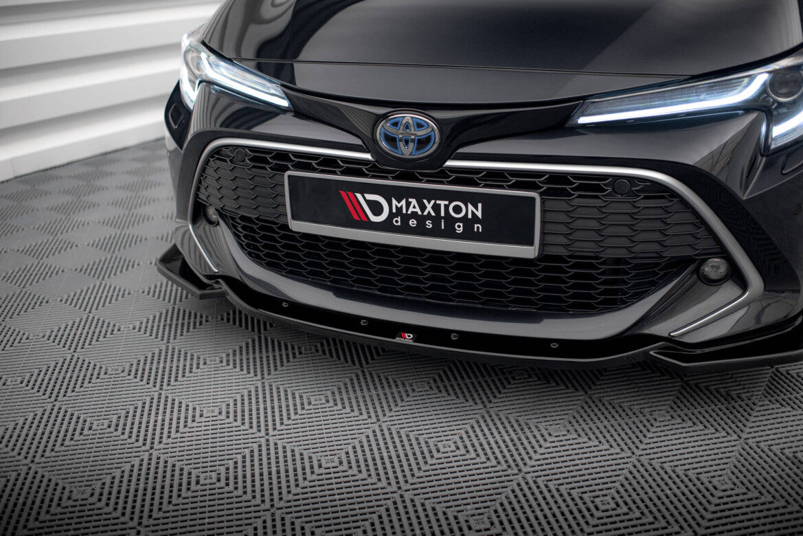 Frontlippe V.2 passend für Toyota Corolla XII Touring Sports/ Hatchback schwarz Hochglanz