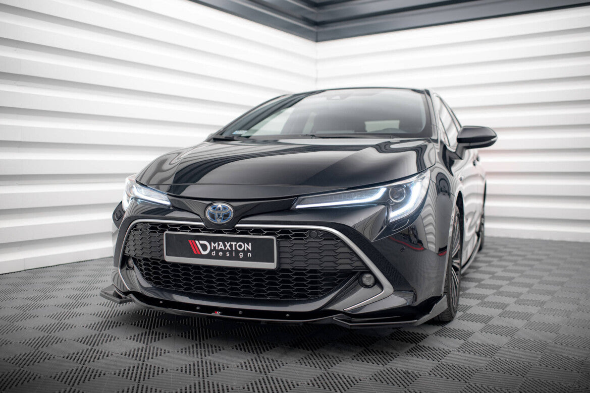 Frontlippe V.2 passend für Toyota Corolla XII Touring Sports/ Hatchback schwarz Hochglanz