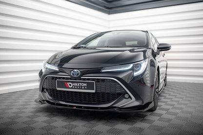 Frontlippe V.2 passend für Toyota Corolla XII Touring Sports/ Hatchback schwarz Hochglanz