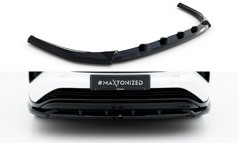 Frontlippe V.2 passend für Toyota Highlander Mk4 schwarz Hochglanz