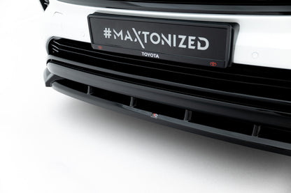 Frontlippe V.2 passend für Toyota Highlander Mk4 schwarz Hochglanz