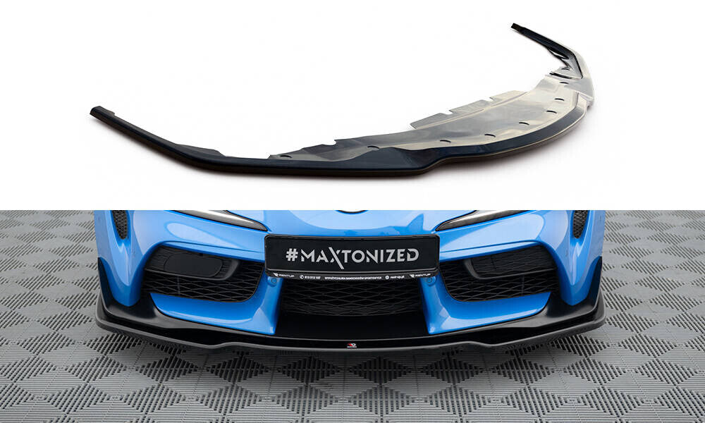 Frontlippe V.2 passend für Toyota Supra Mk5 schwarz Hochglanz