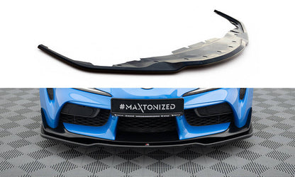 Frontlippe V.2 passend für Toyota Supra Mk5 schwarz Hochglanz