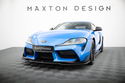 Frontlippe V.2 passend für Toyota Supra Mk5 schwarz Hochglanz