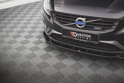 Frontlippe V.2 passend für Volvo S60 R-Design Mk2 FL schwarz Hochglanz