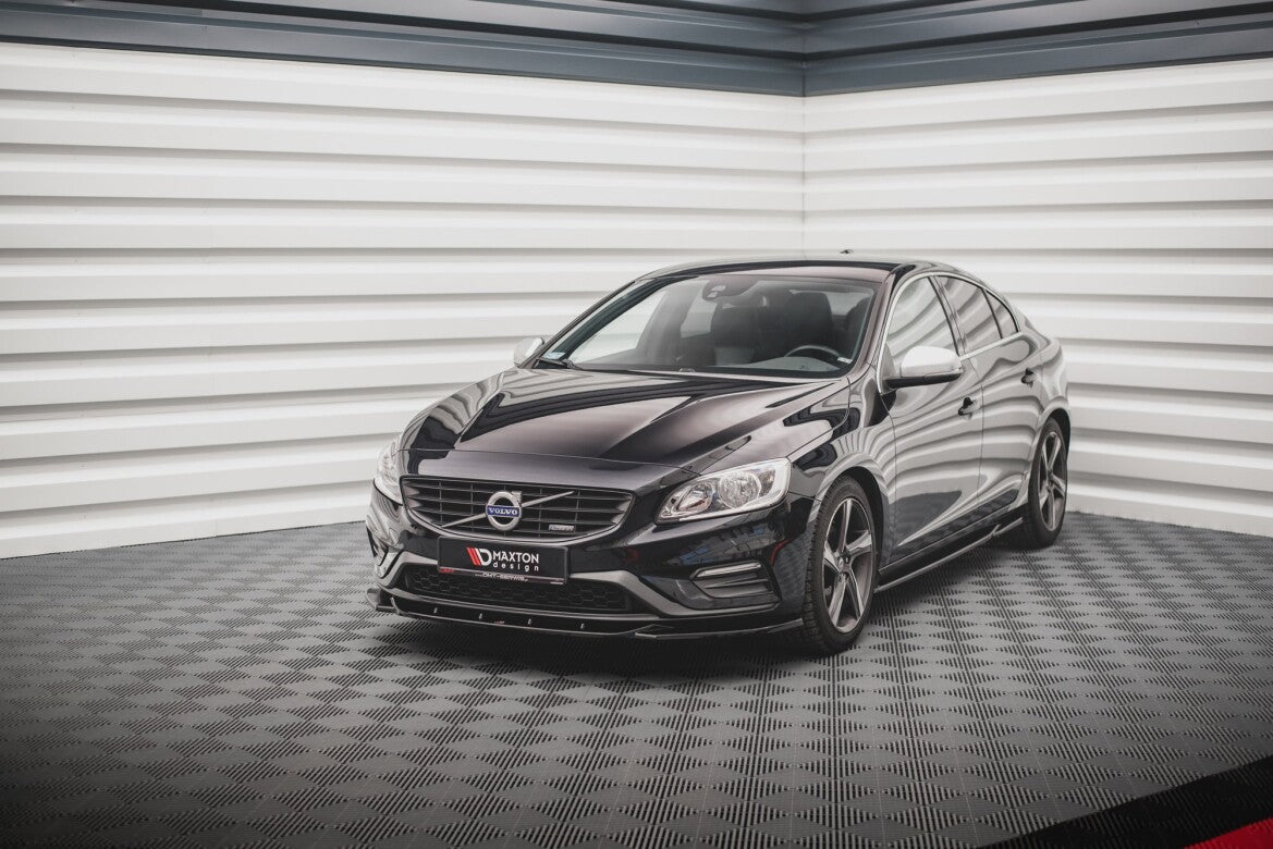 Frontlippe V.2 passend für Volvo S60 R-Design Mk2 FL schwarz Hochglanz