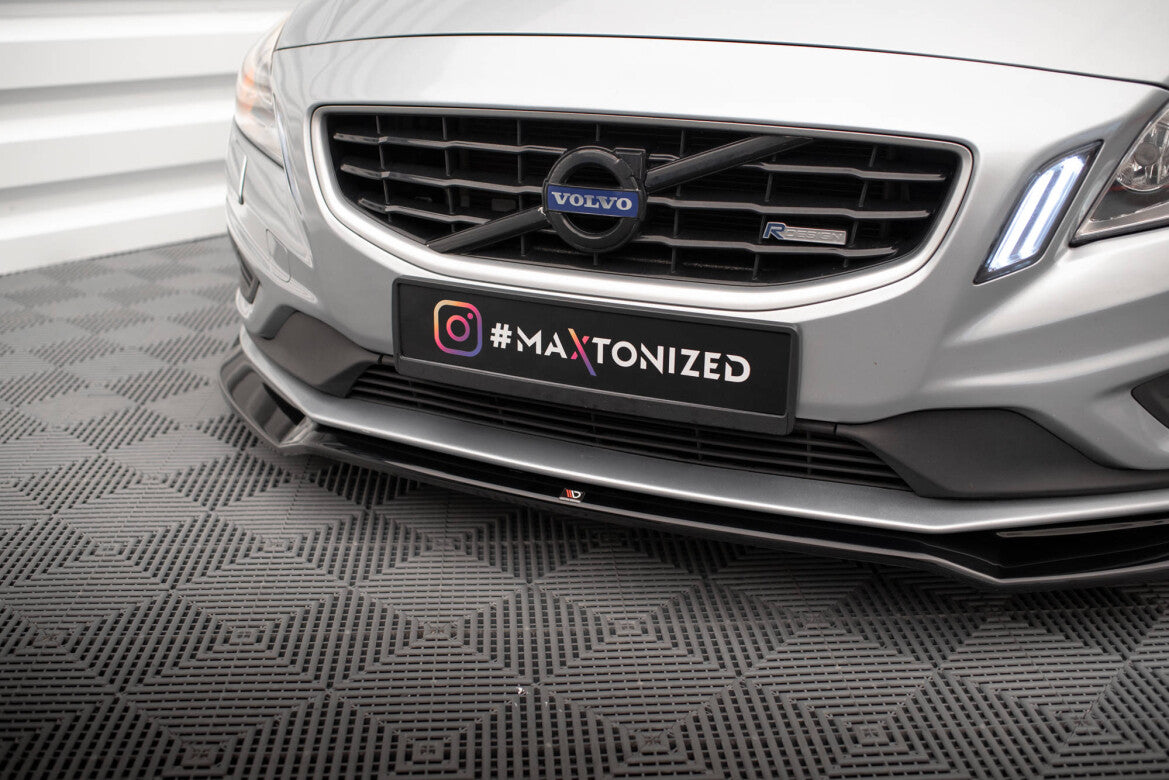 Frontlippe V.2 passend für Volvo S60 R-Design Mk2 schwarz Hochglanz
