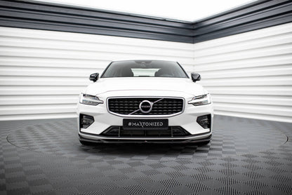 Frontlippe V.2 passend für Volvo S60/V60 R-Design Mk3 schwarz Hochglanz