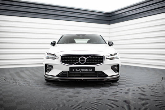 Frontlippe V.2 passend für Volvo S60/V60 R-Design Mk3 schwarz Hochglanz