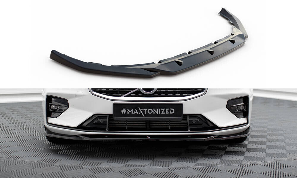 Frontlippe V.2 passend für Volvo S60/V60 R-Design Mk3 schwarz Hochglanz