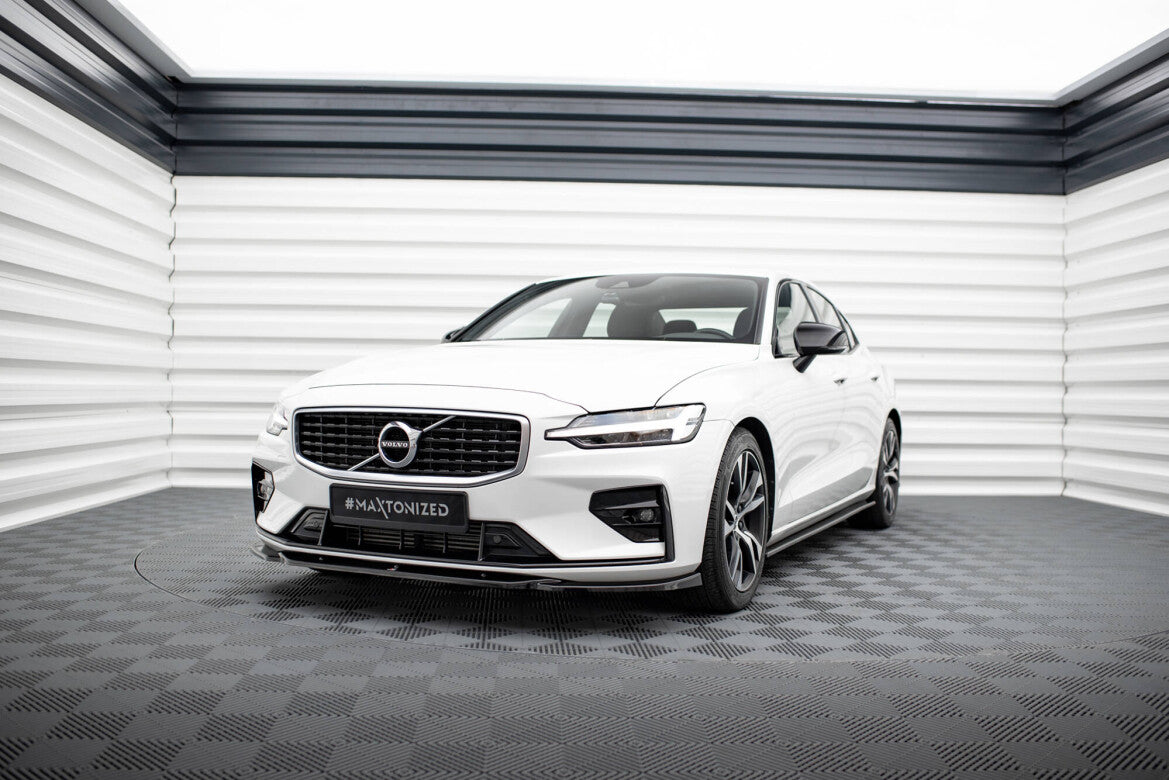 Frontlippe V.2 passend für Volvo S60/V60 R-Design Mk3 schwarz Hochglanz