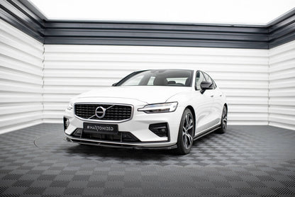 Frontlippe V.2 passend für Volvo S60/V60 R-Design Mk3 schwarz Hochglanz