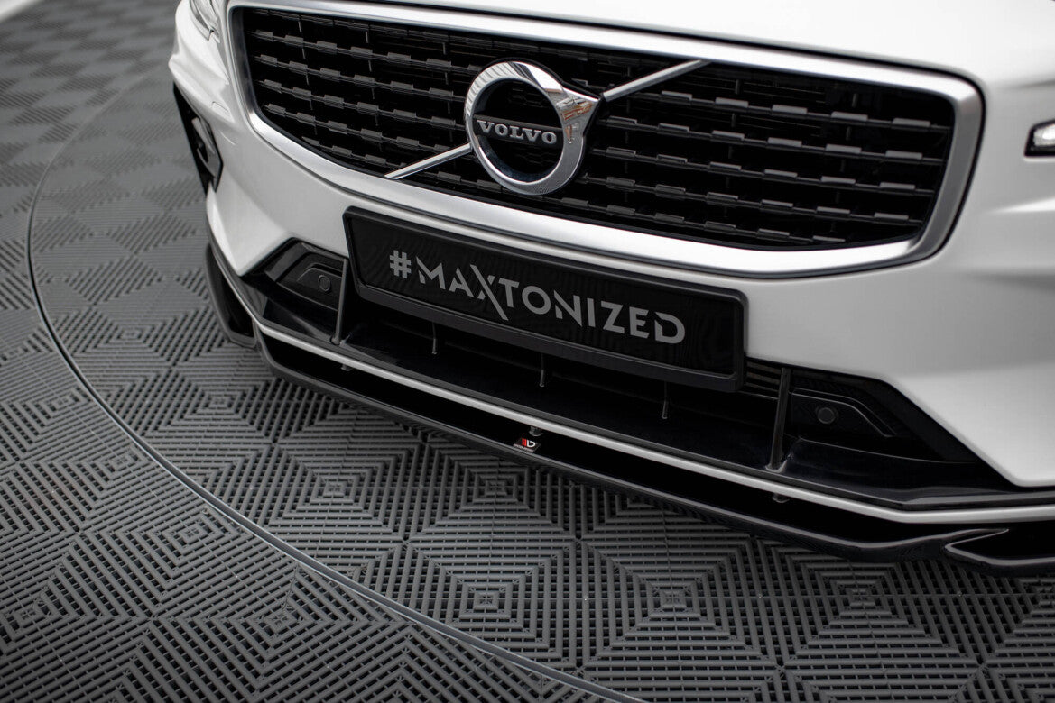 Frontlippe V.2 passend für Volvo S60/V60 R-Design Mk3 schwarz Hochglanz