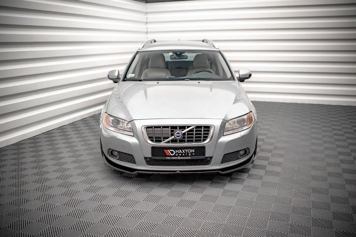 Frontlippe V.2 passend für Volvo V70 Mk3 schwarz Hochglanz