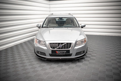 Frontlippe V.2 passend für Volvo V70 Mk3 schwarz Hochglanz
