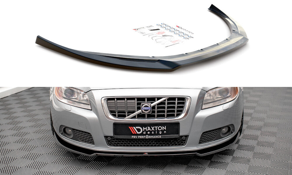 Frontlippe V.2 passend für Volvo V70 Mk3 schwarz Hochglanz