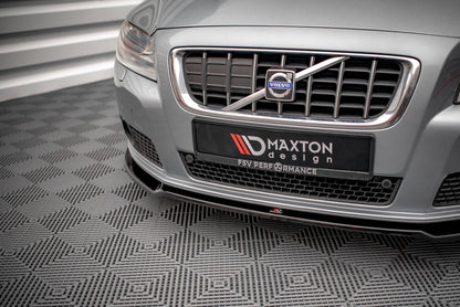 Frontlippe V.2 passend für Volvo V70 Mk3 schwarz Hochglanz