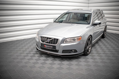 Frontlippe V.2 passend für Volvo V70 Mk3 schwarz Hochglanz