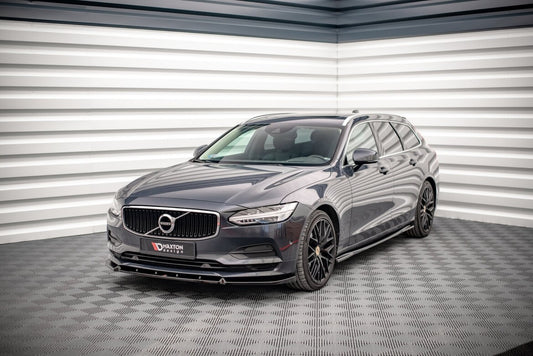 Frontlippe V.2 passend für Volvo V90 Mk2 schwarz Hochglanz