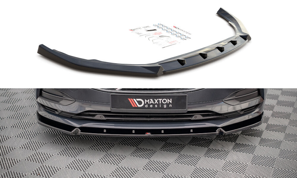 Frontlippe V.2 passend für Volvo V90 Mk2 schwarz Hochglanz