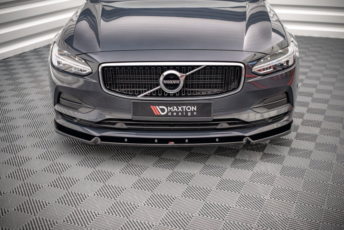 Frontlippe V.2 passend für Volvo V90 Mk2 schwarz Hochglanz