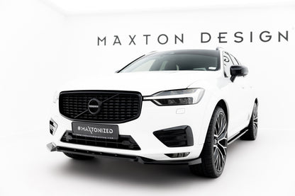 Frontlippe V.2 passend für Volvo XC60 Mk2 R-Design schwarz Hochglanz