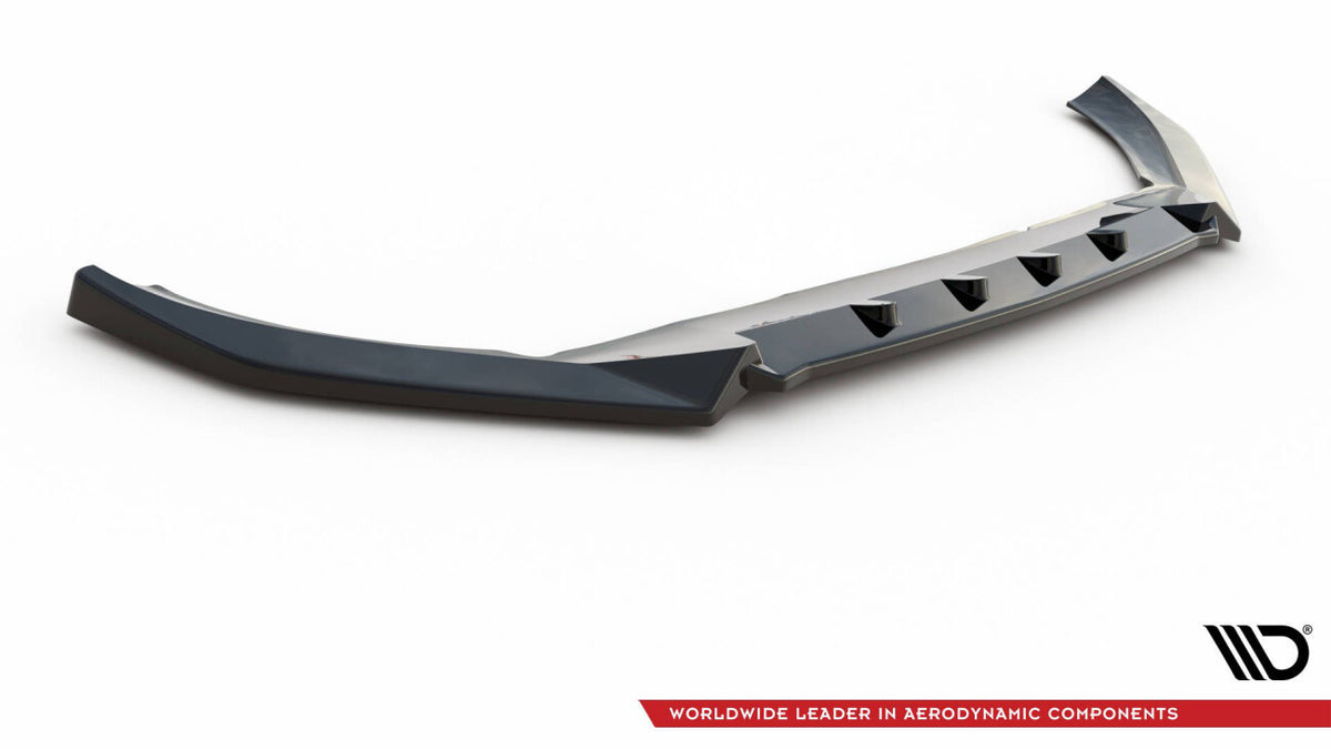 Frontlippe V.2 passend für Volvo XC60 Mk2 R-Design schwarz Hochglanz