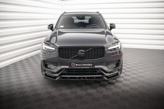 Frontlippe V.2 passend für Volvo XC90 R-Design Mk2 FL schwarz Hochglanz