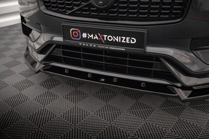 Frontlippe V.2 passend für Volvo XC90 R-Design Mk2 FL schwarz Hochglanz