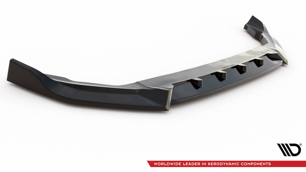 Frontlippe V.2 passend für Volvo XC90 R-Design Mk2 FL schwarz Hochglanz