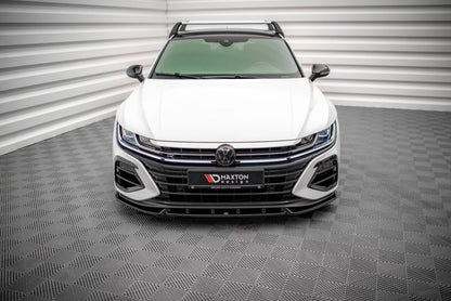 Frontlippe V.2 passend für VW Arteon R Limousine / Shooting Brake Mk1 FL schwarz Hochglanz
