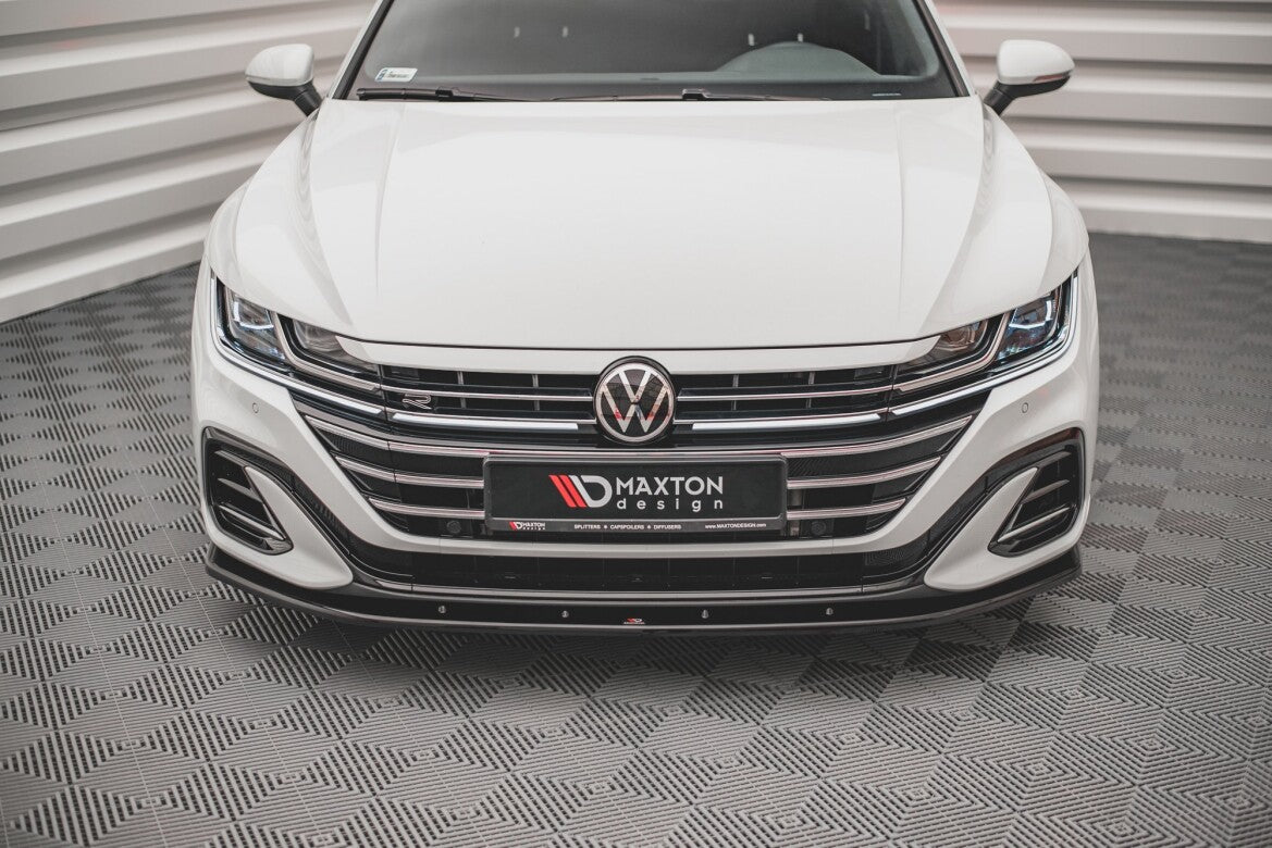 Frontlippe V.2 passend für VW Arteon R-Line Limousine / Shooting Brake Mk1 FL schwarz Hochglanz